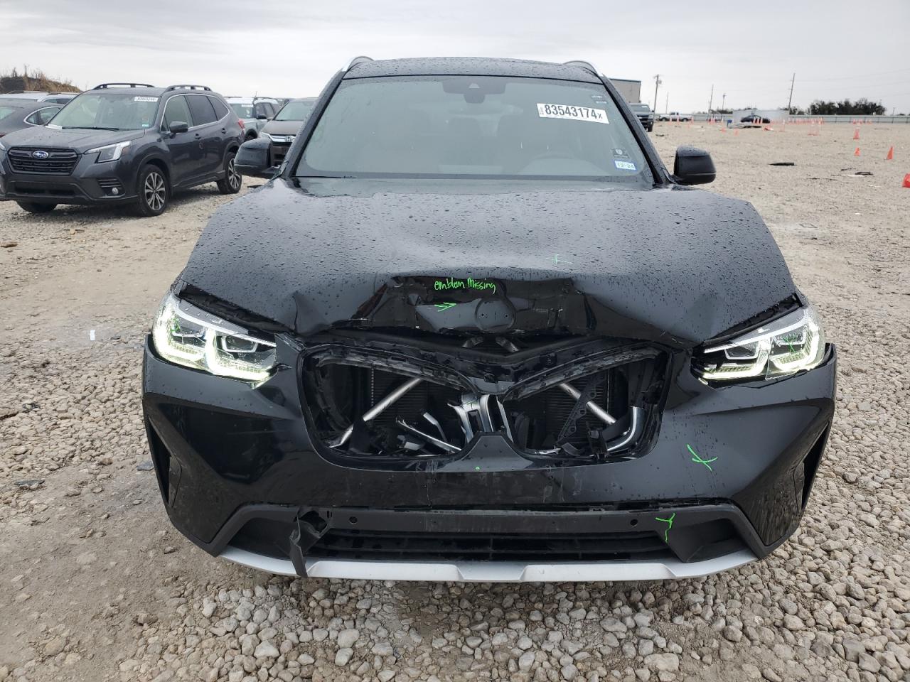 2022 BMW X3 XDRIVE30I VIN:WBX57DP09NN123579