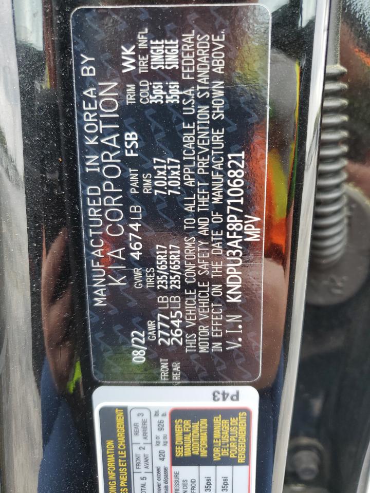 2023 KIA SPORTAGE LX VIN:KNDPU3AF8P7106821