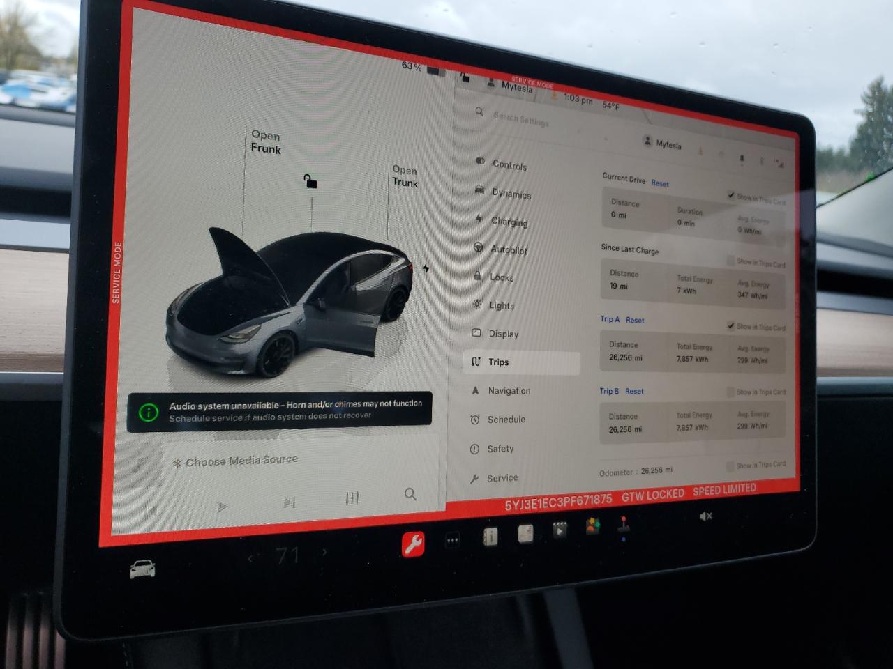 2023 TESLA MODEL 3  VIN:5YJ3E1EC3PF671875