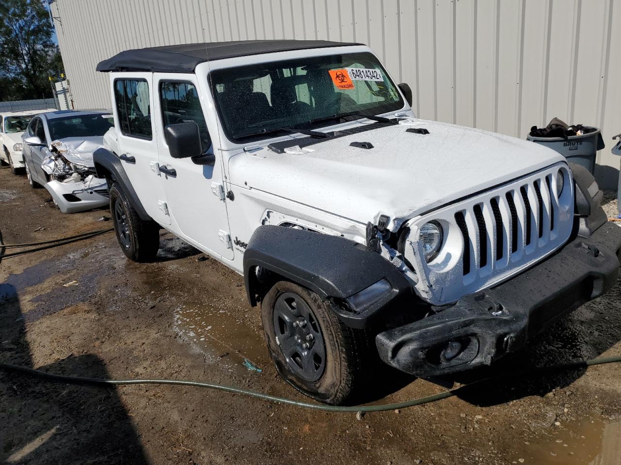 2022 JEEP WRANGLER UNLIMITED SPORT VIN:1C4HJXDG8NW224766