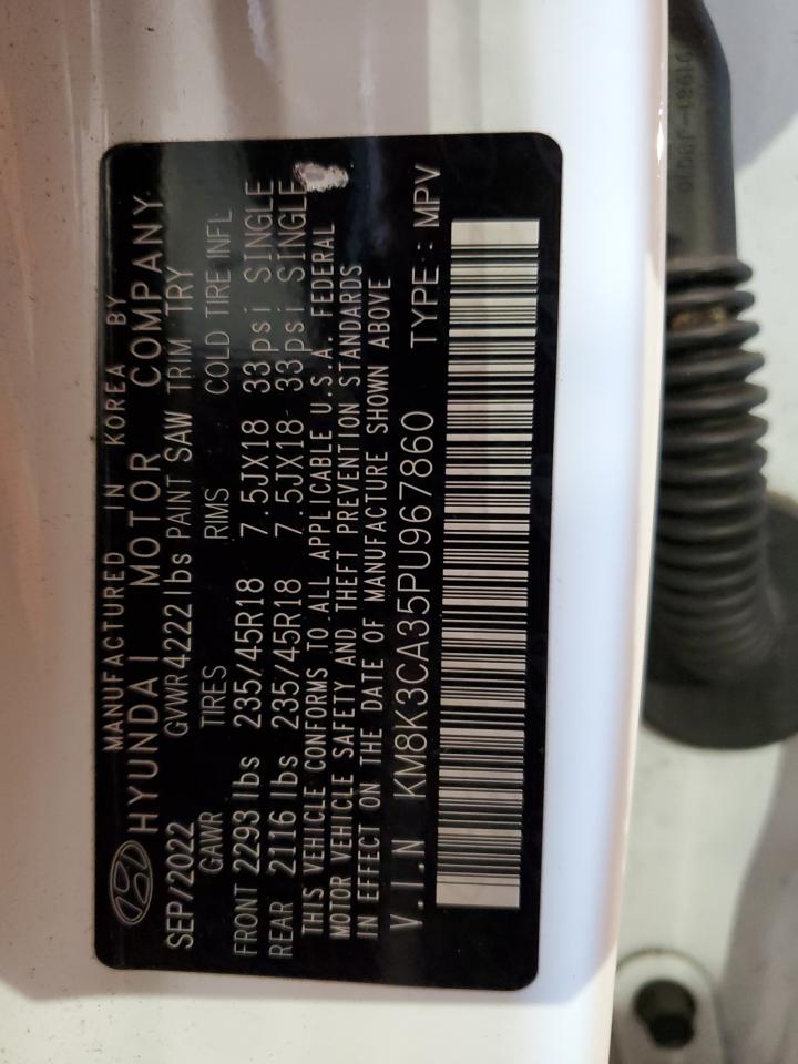 2023 HYUNDAI KONA N LINE VIN:KM8K3CA35PU967860