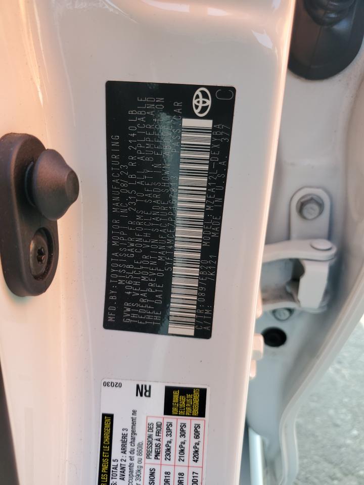 2023 TOYOTA COROLLA XSE VIN:5YFT4MCE7PP167813