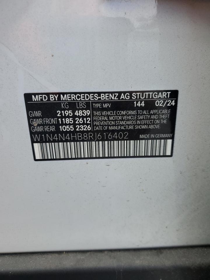 2024 MERCEDES-BENZ GLA 250 4MATIC VIN:W1N4N4HB8RJ616402