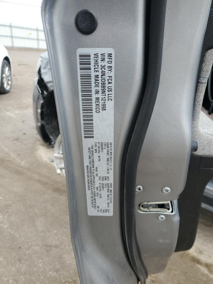 2022 JEEP COMPASS LATITUDE VIN:3C4NJDBB9NT121998