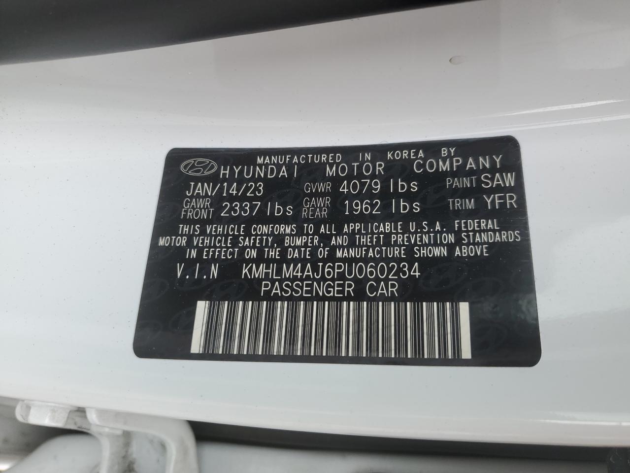 2023 HYUNDAI ELANTRA BLUE VIN:KMHLM4AJ6PU060234