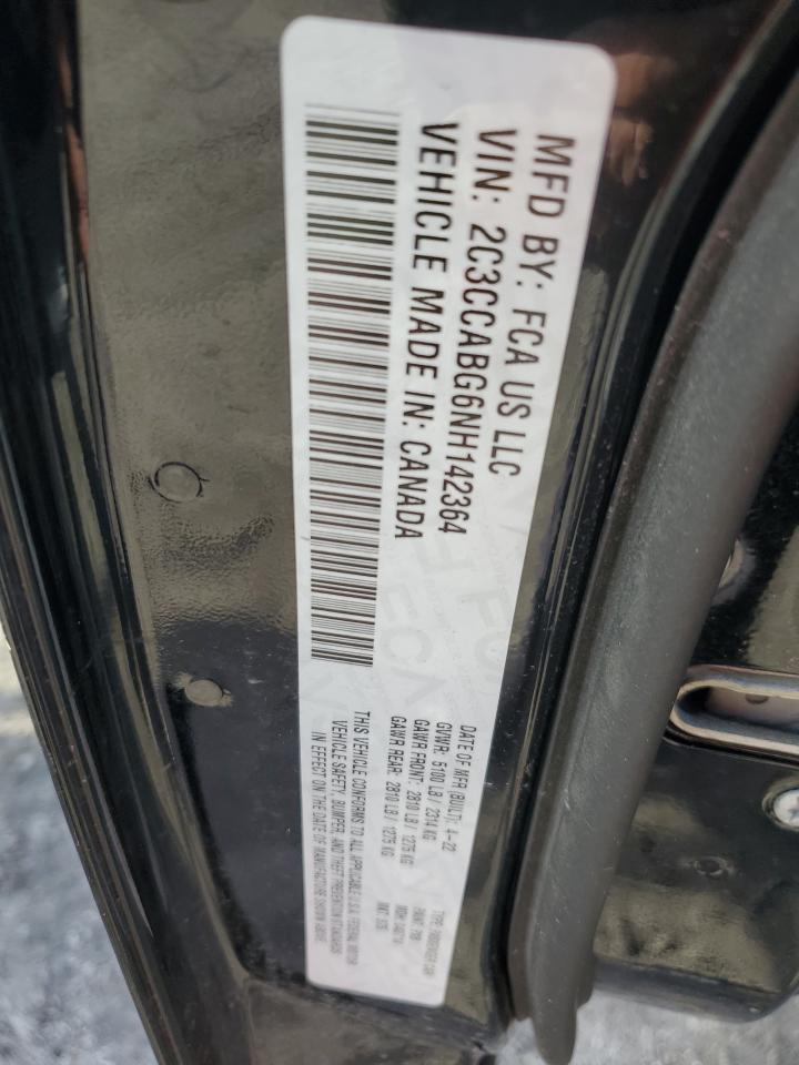 2022 CHRYSLER 300 S VIN:2C3CCABG6NH142364