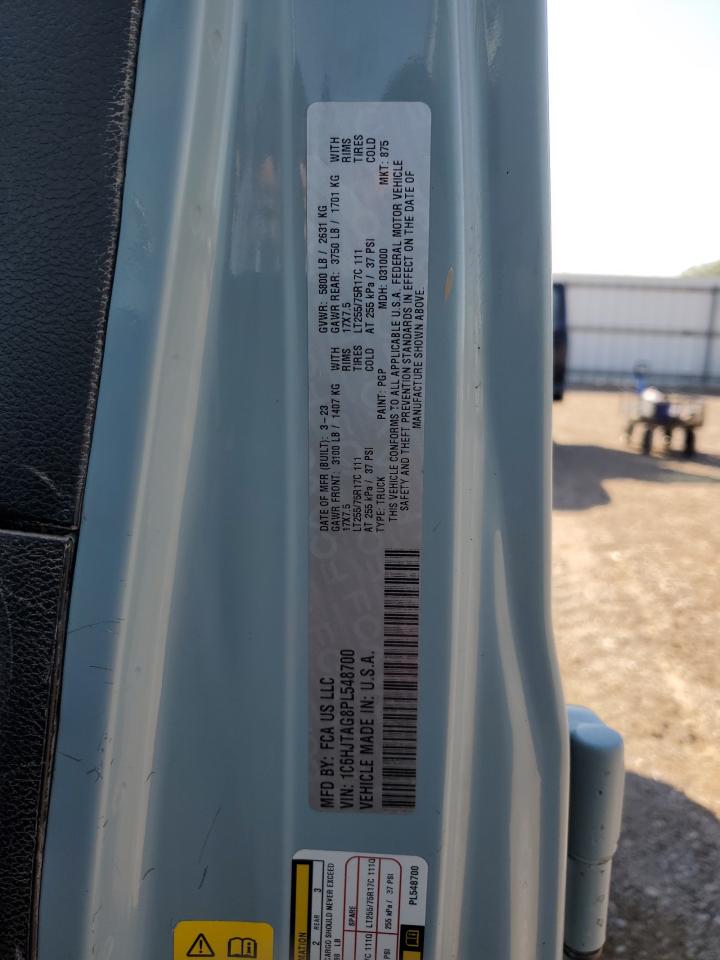 2023 JEEP GLADIATOR SPORT VIN:1C6HJTAG8PL548700