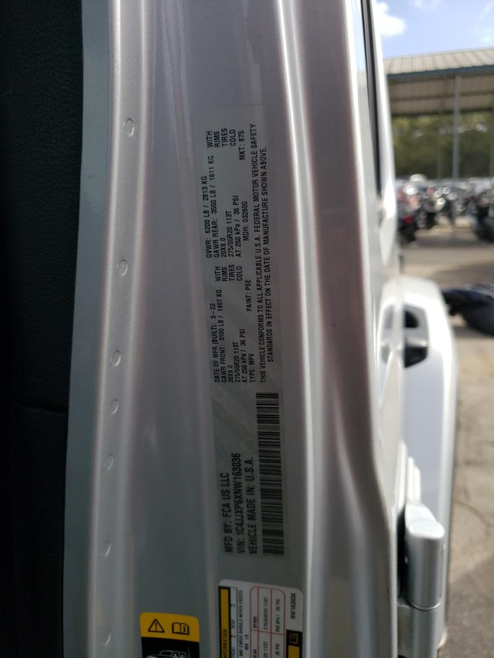 2022 JEEP WRANGLER UNLIMITED SAHARA 4XE VIN:1C4JJXP6XNW163036