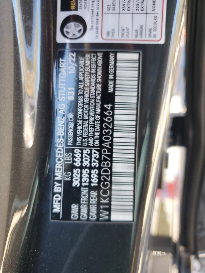 2023 MERCEDES-BENZ EQS SEDAN 450+ VIN:W1KCG2DB7PA032664