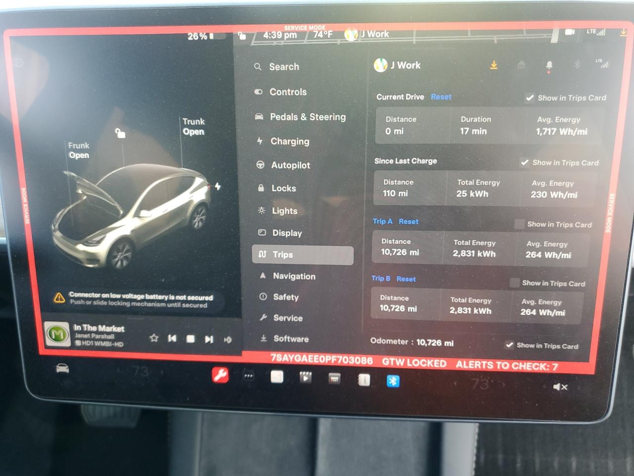 2023 TESLA MODEL Y  VIN:7SAYGAEE0PF703086