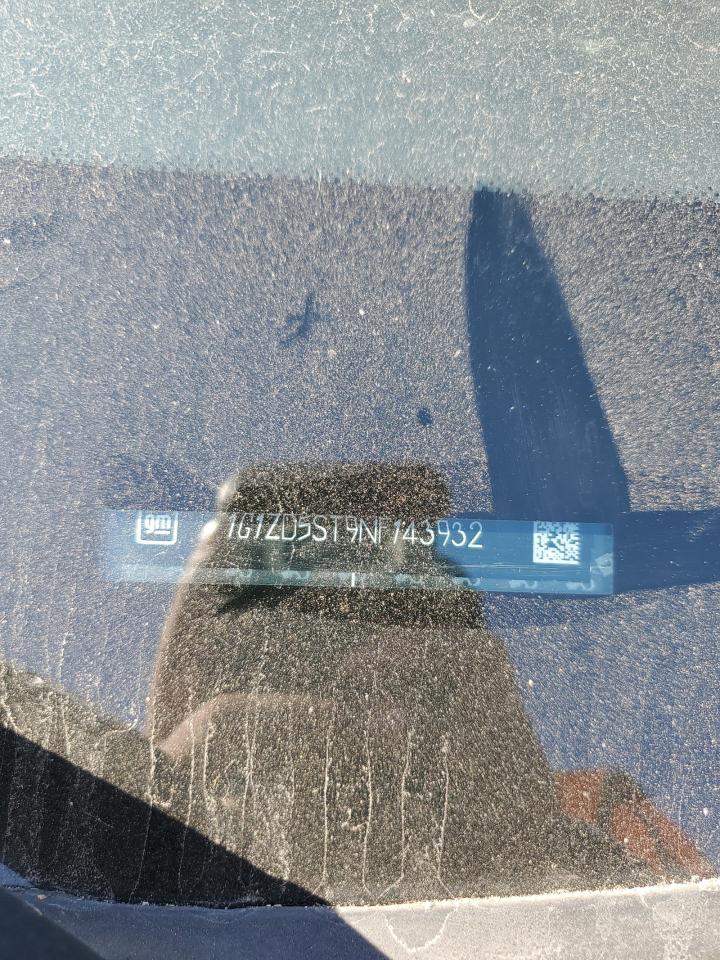 2022 CHEVROLET MALIBU LT VIN:1G1ZD5ST9NF143932