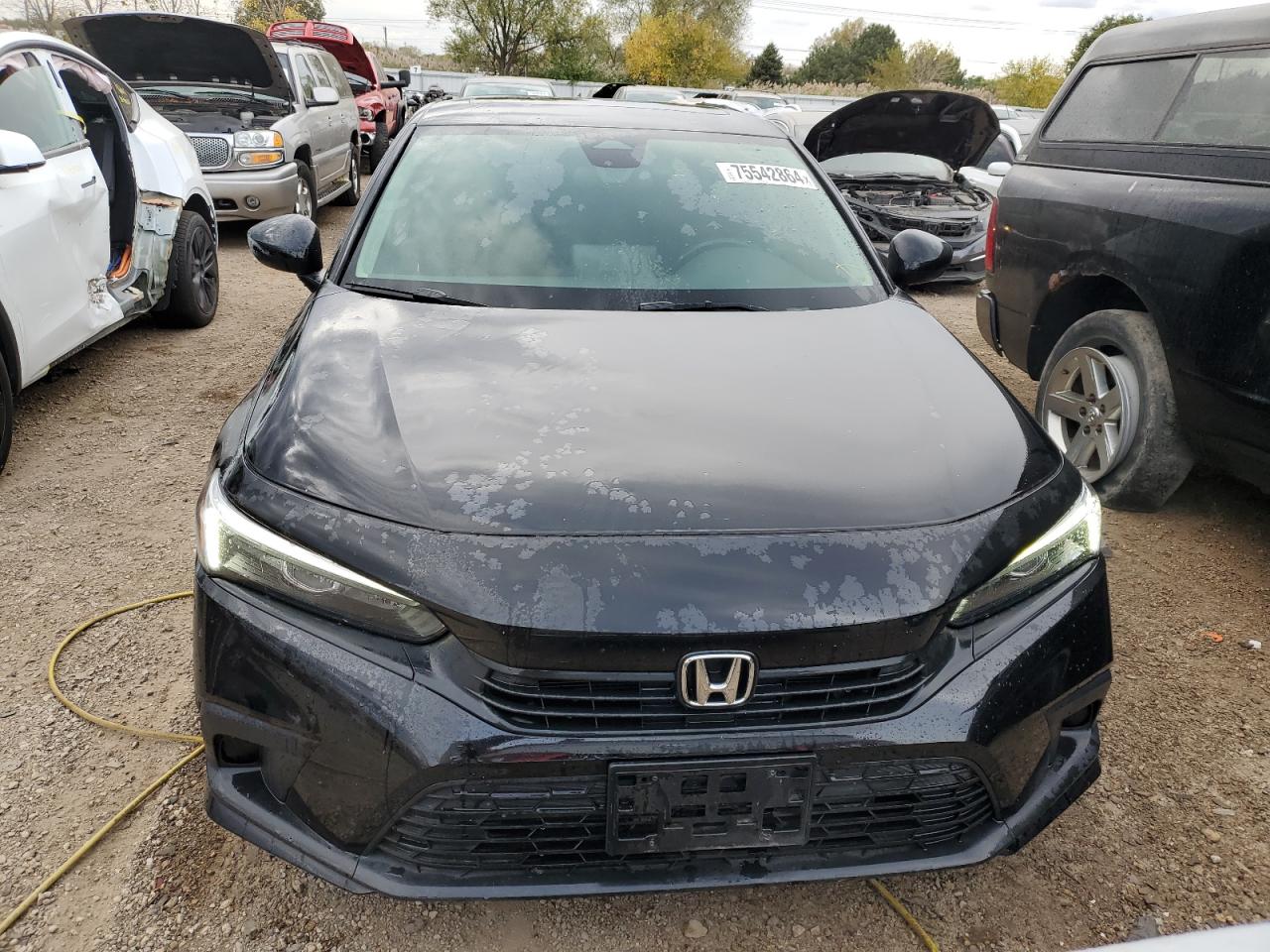 2022 HONDA CIVIC EX VIN:JHMFE1F75NX003687