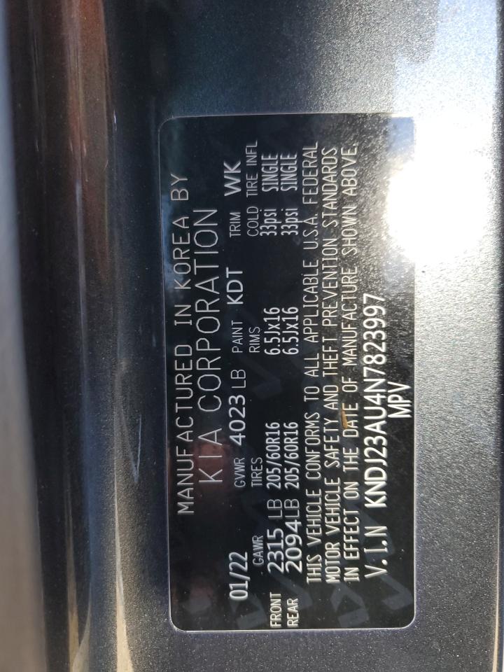 2022 KIA SOUL LX VIN:KNDJ23AU4N7823997