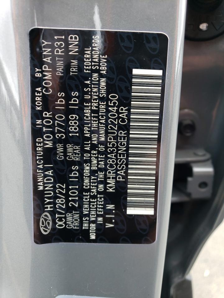2023 HYUNDAI VENUE SEL VIN:KMHRC8A35PU220450