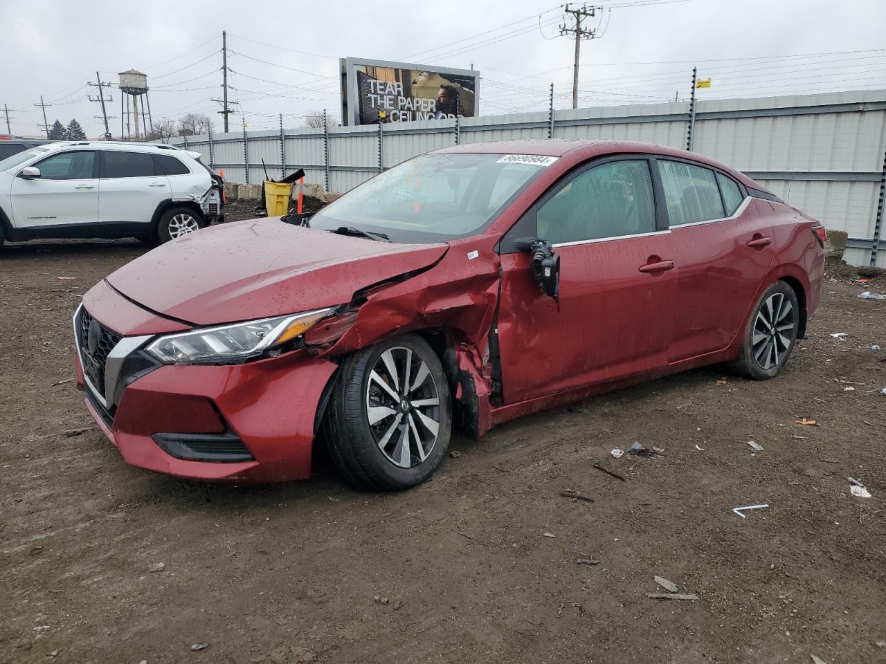 2022 NISSAN SENTRA SV VIN:3N1AB8CV0NY262668