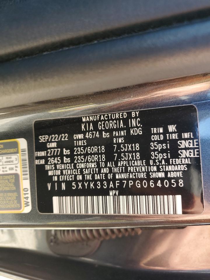 2023 KIA SPORTAGE EX VIN:5XYK33AF7PG064058