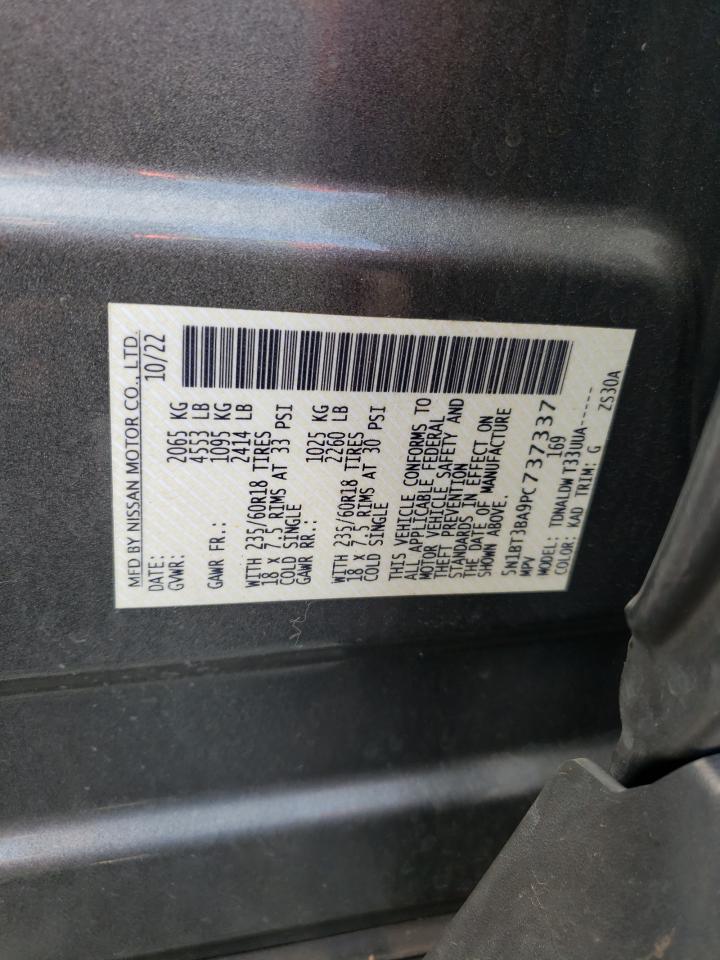 2023 NISSAN ROGUE SV VIN:5N1BT3BA9PC737337
