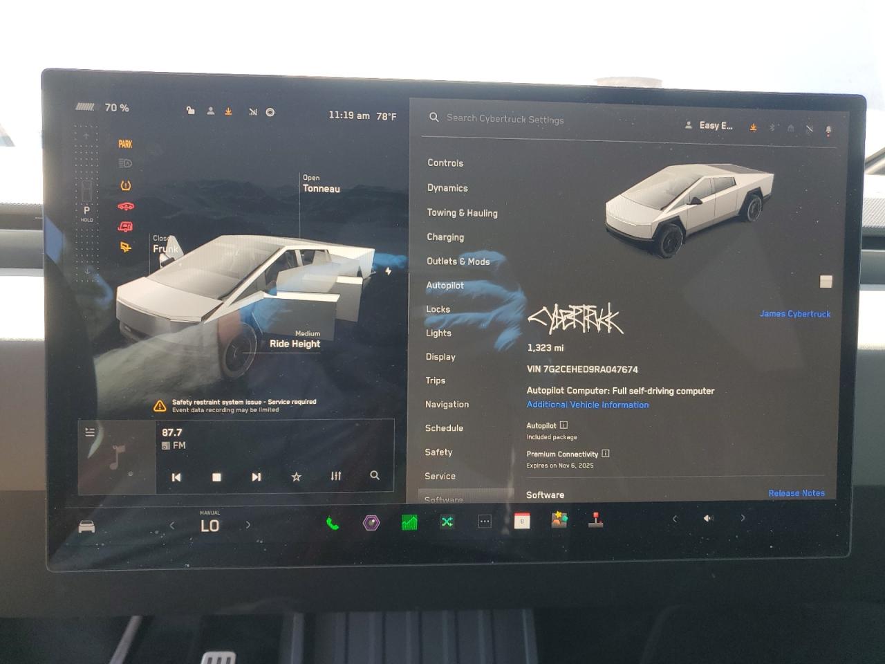 2024 TESLA CYBERTRUCK  VIN:7G2CEHED9RA047674