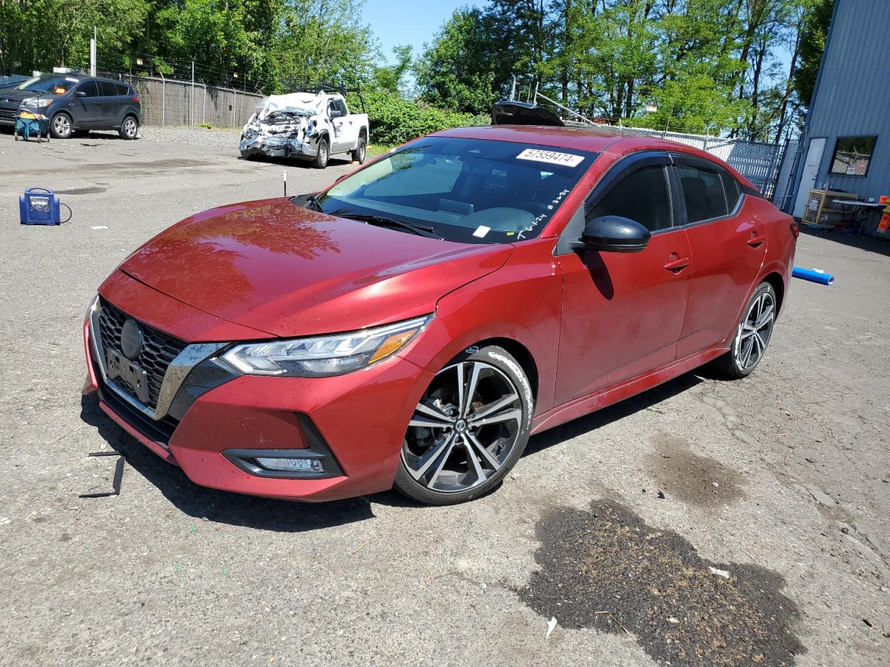 2022 NISSAN SENTRA SR VIN:3N1AB8DV2NY217097