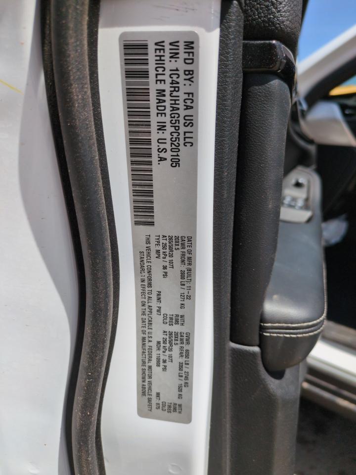 2023 JEEP GRAND CHEROKEE LAREDO VIN:1C4RJHAG5PC520105