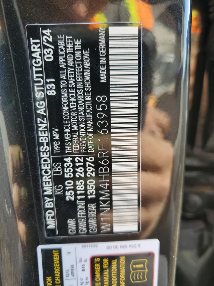 2024 MERCEDES-BENZ GLC 300 4MATIC VIN:W1NKM4HB6RF163958