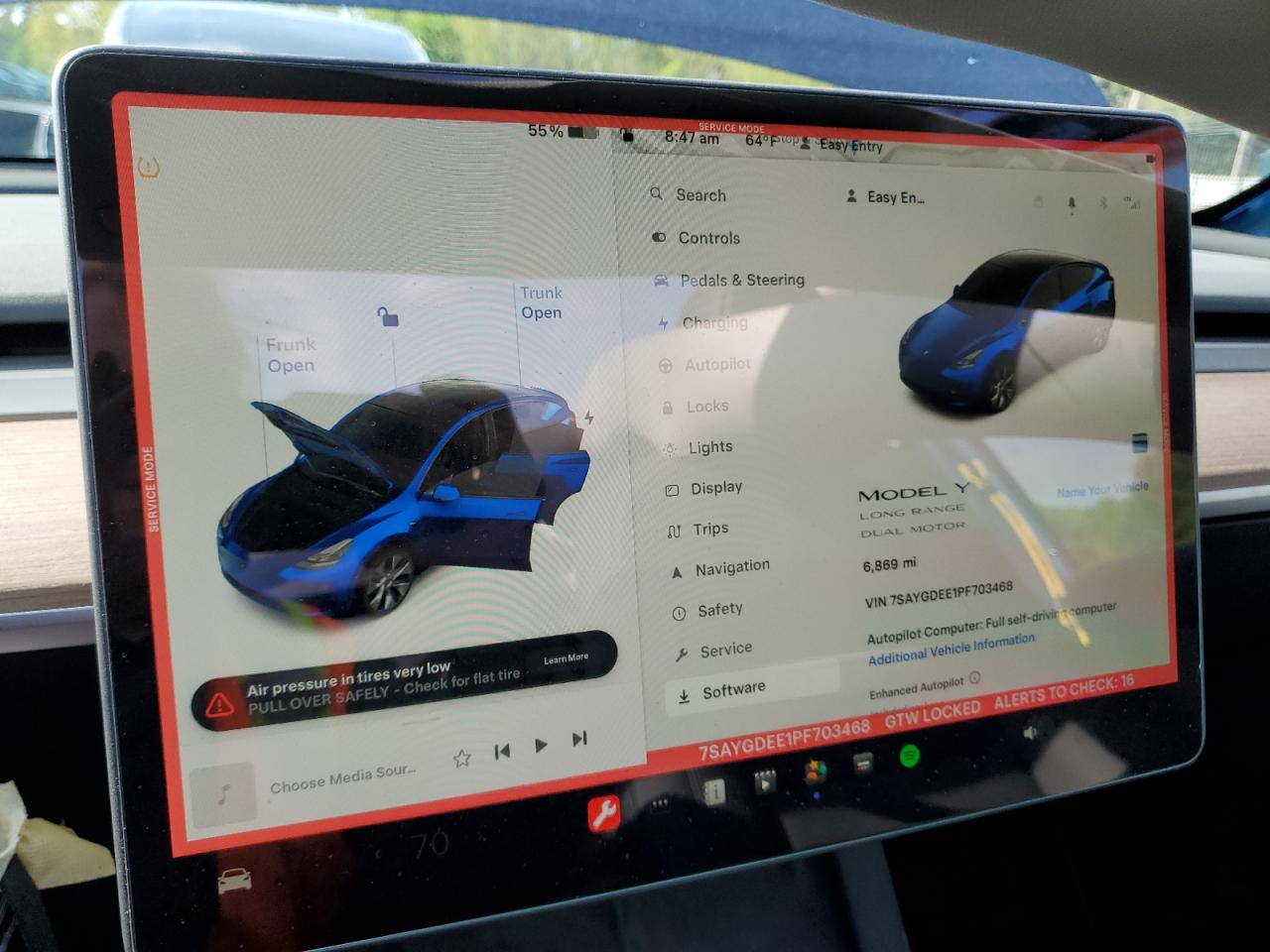 2023 TESLA MODEL Y  VIN:7SAYGDEE1PF703468