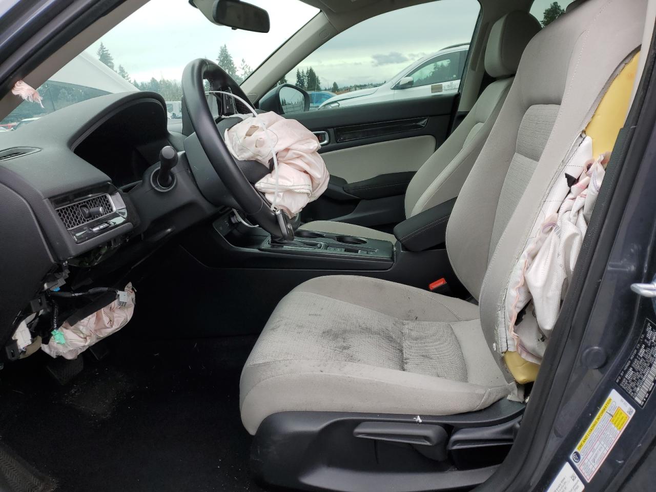 2022 HONDA CIVIC EX VIN:JHMFE1F71NX008837