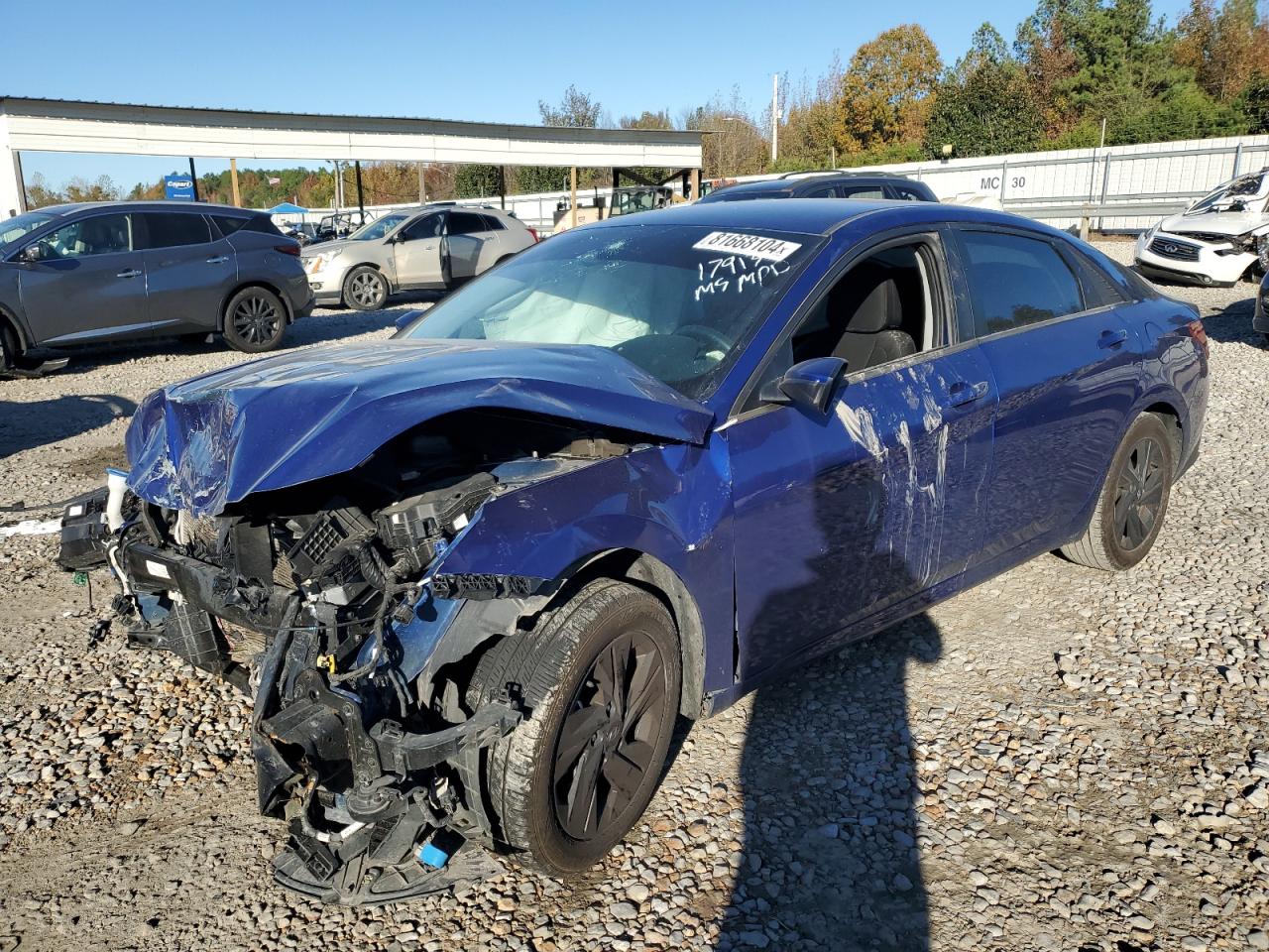 2022 HYUNDAI ELANTRA SEL VIN:5NPLS4AG3NH055854