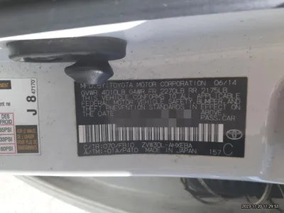 2014 Toyota Prius VIN: