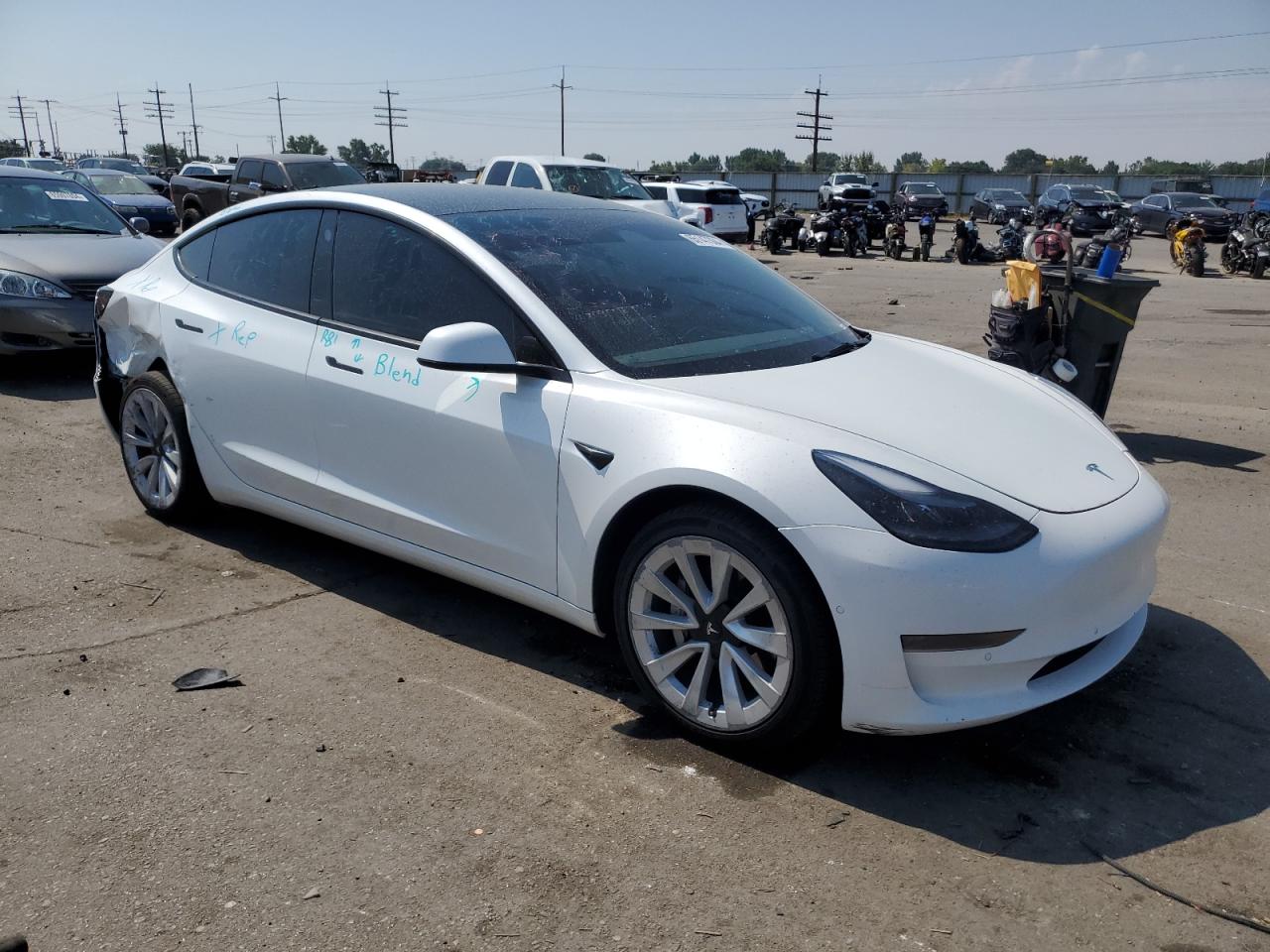 2022 TESLA MODEL 3  VIN:5YJ3E1EA5NF290492