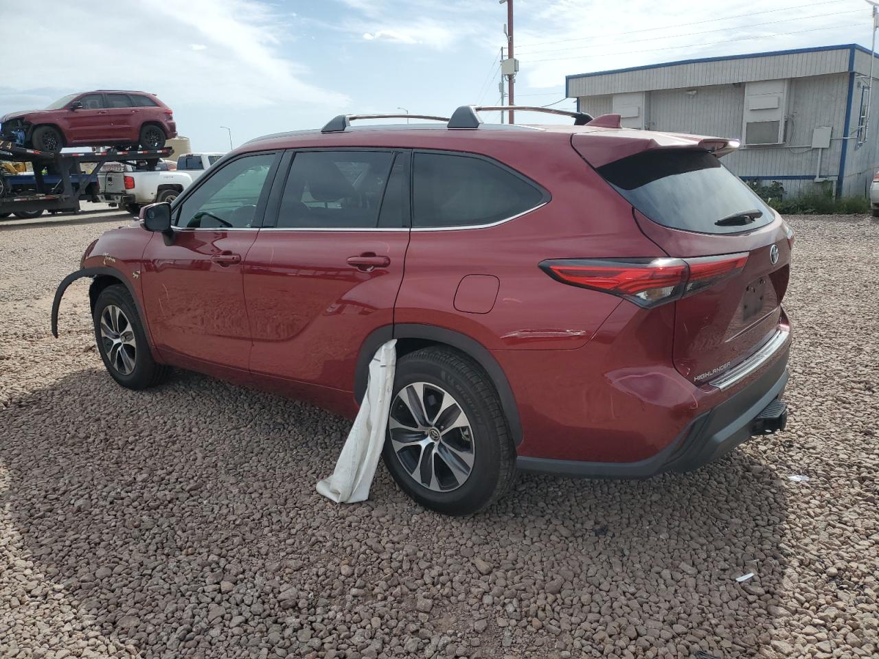 2022 TOYOTA HIGHLANDER HYBRID XLE VIN:5TDHARAH1NS514565