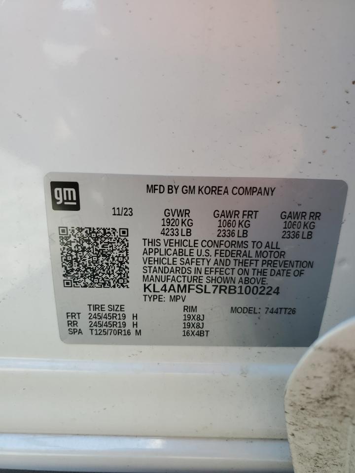 2024 BUICK ENCORE GX AVENIR VIN:KL4AMFSL7RB100224