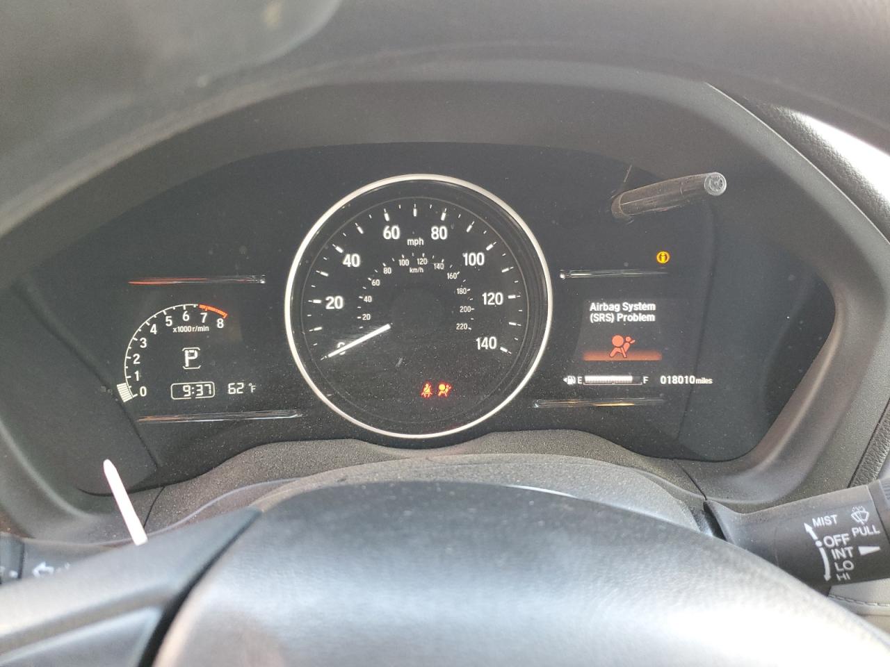 2022 HONDA HR-V EX VIN:3CZRU6H50NM705894