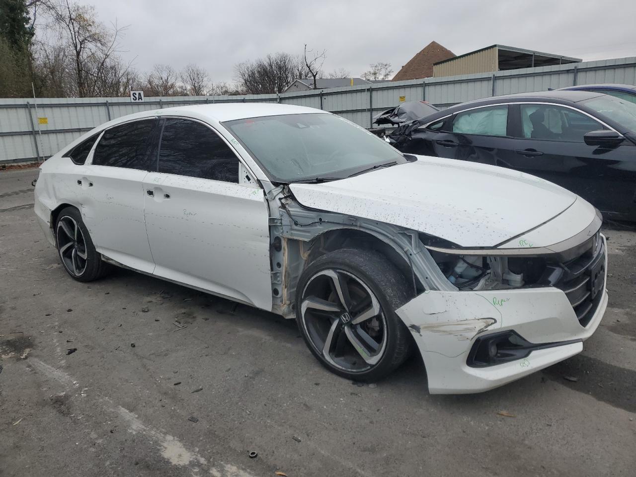 2022 HONDA ACCORD SPORT VIN:1HGCV1F38NA124347