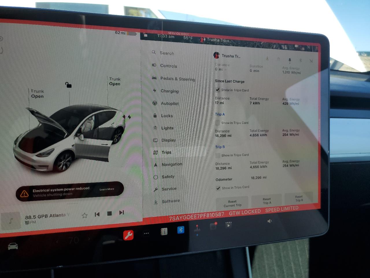 2023 TESLA MODEL Y  VIN:7SAYGDEE7PF810587