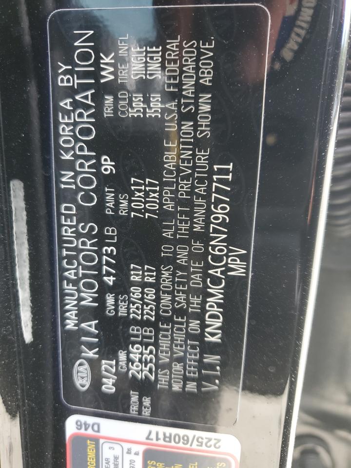 2022 KIA SPORTAGE LX VIN:KNDPMCAC6N7967711