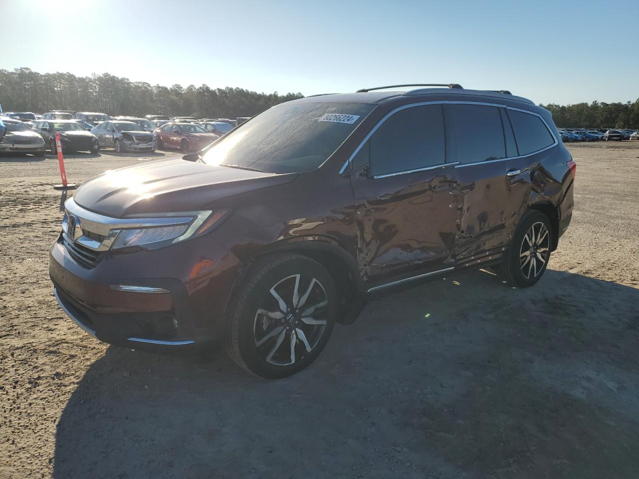 2022 HONDA PILOT ELITE VIN:5FNYF6H01NB034367