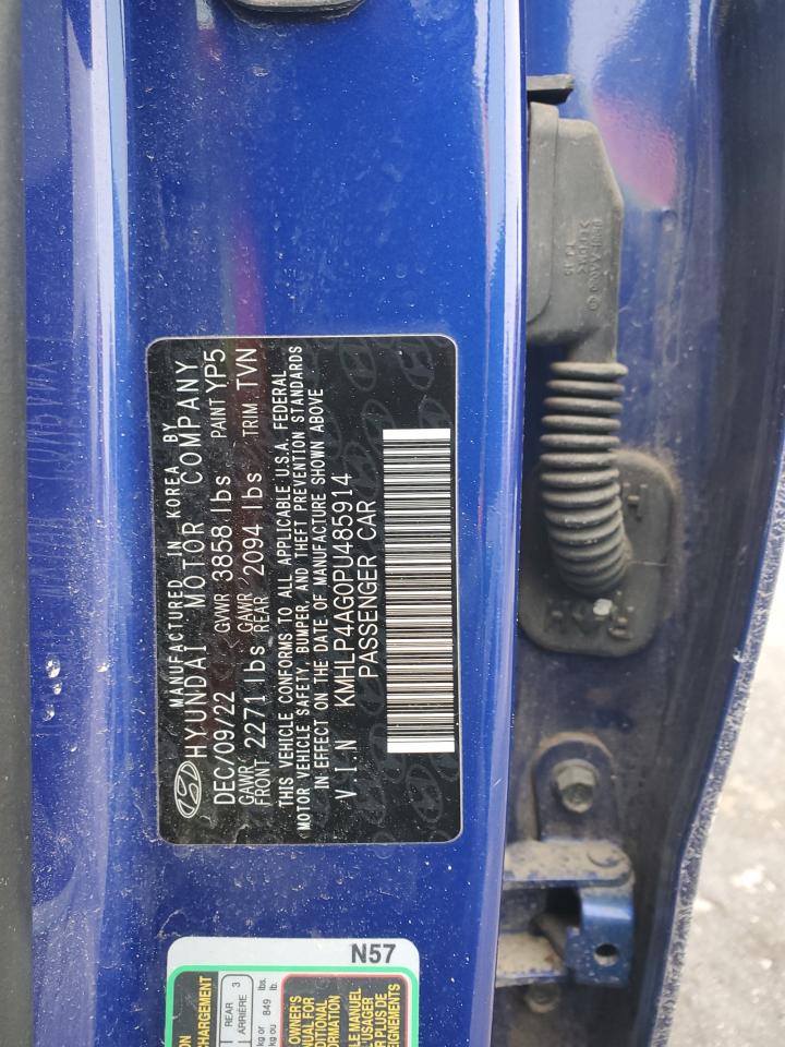 2023 HYUNDAI ELANTRA LIMITED VIN:KMHLP4AG0PU485914