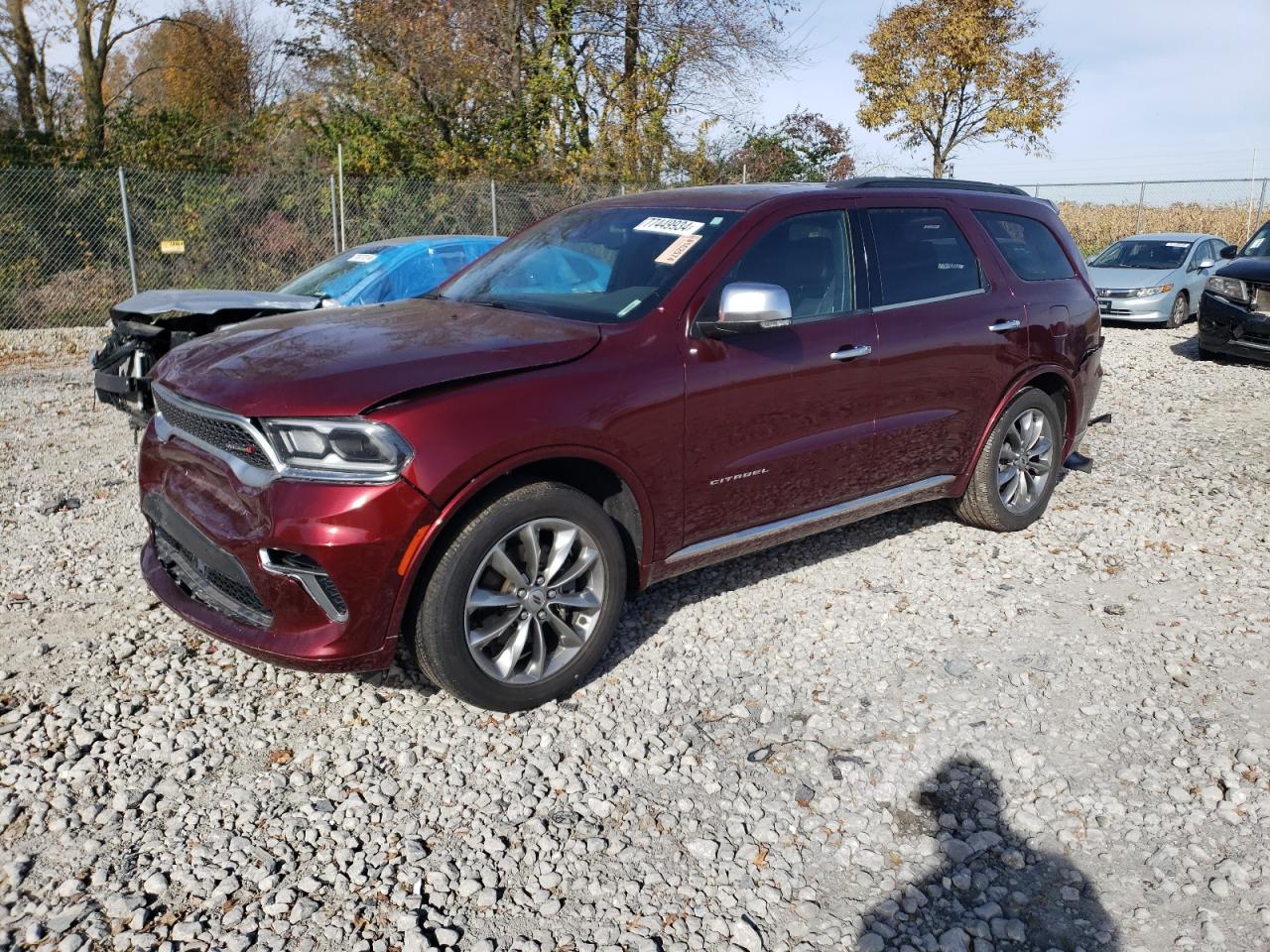 2022 DODGE DURANGO CITADEL VIN:1C4RDJEG7NC134758