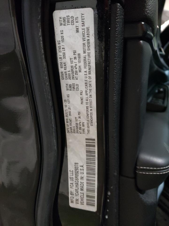 2024 JEEP GRAND CHEROKEE LAREDO VIN:1C4RJHAG6R8929378