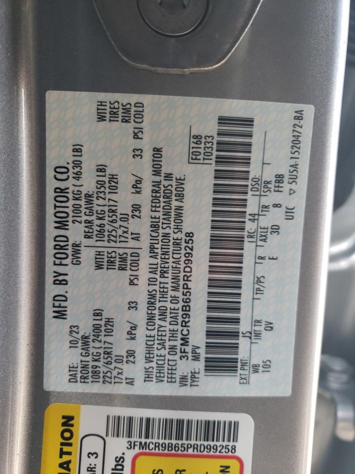 2023 FORD BRONCO SPORT BIG BEND VIN:3FMCR9B65PRD99258