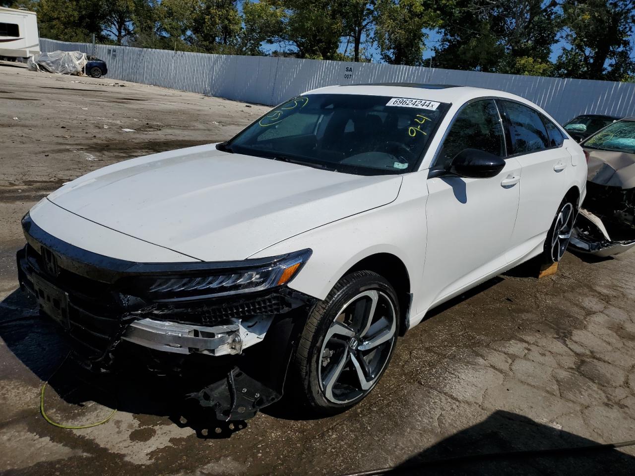 2022 HONDA ACCORD SPORT VIN:1HGCV2F35NA000140