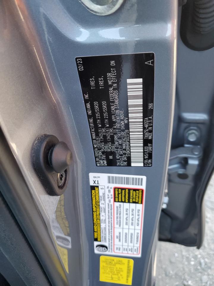 2023 TOYOTA HIGHLANDER L VIN:5TDKDRBH9PS023739