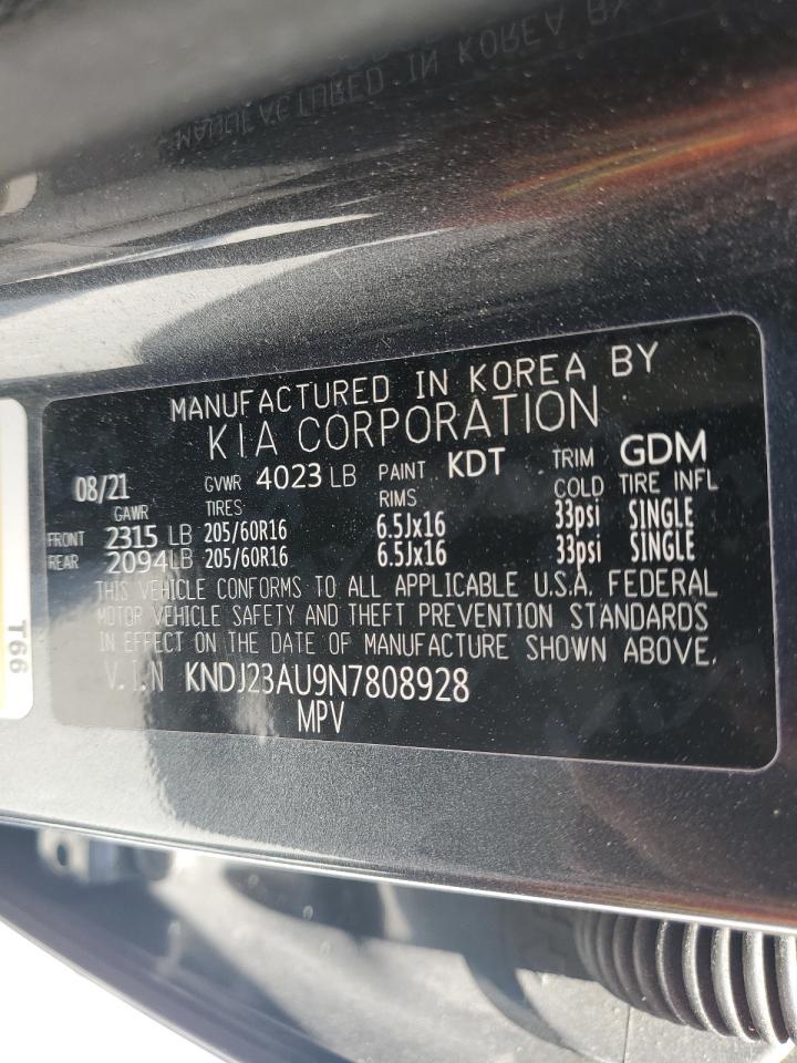 2022 KIA SOUL LX VIN:KNDJ23AU9N7808928