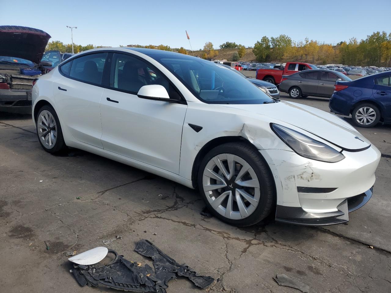 2022 TESLA MODEL 3  VIN:5YJ3E1EA3NF143846