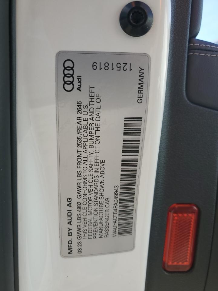 2023 AUDI A5 PREMIUM PLUS 45 VIN:WAUFACF54PA049943