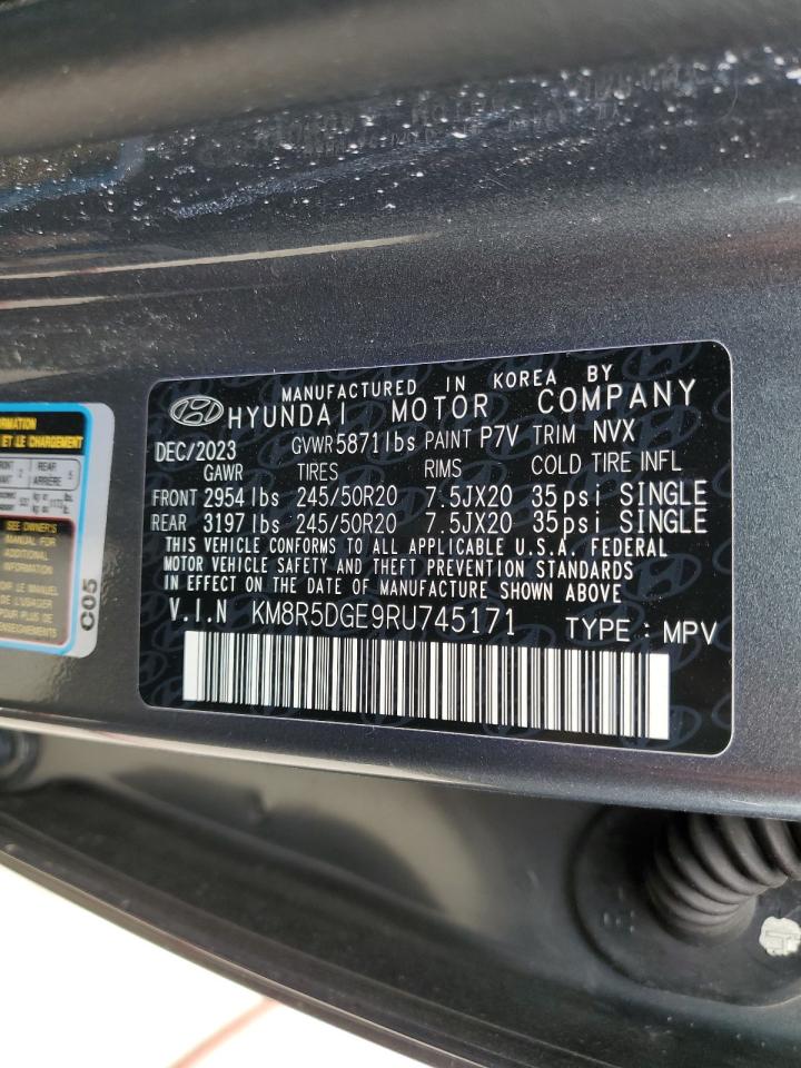 2024 HYUNDAI PALISADE LIMITED VIN:KM8R5DGE9RU745171