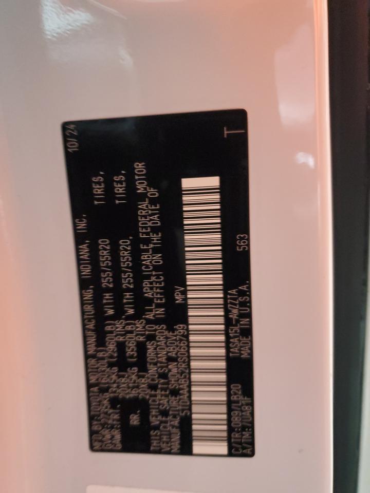 2024 TOYOTA GRAND HIGHLANDER XLE VIN:5TDAAAB52RS066799