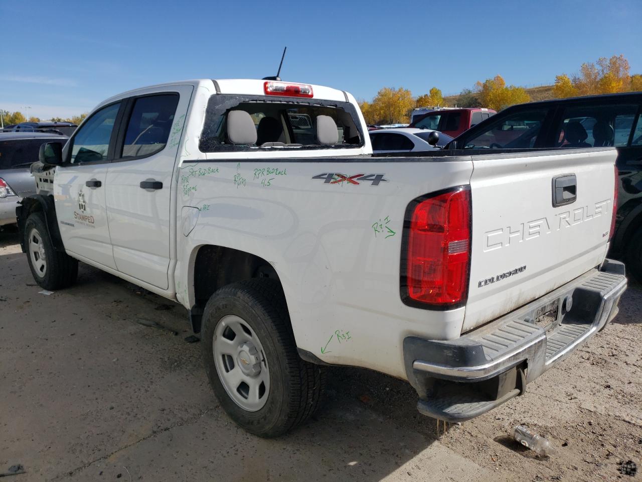 2022 CHEVROLET COLORADO  VIN:1GCGTBEN2N1134905