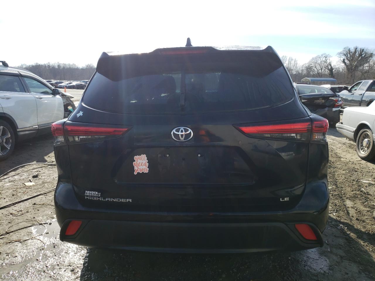 2022 TOYOTA HIGHLANDER L VIN:5TDZZRAH8NS552078